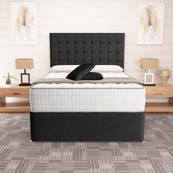 Kingston Divan Bed - Black Naples