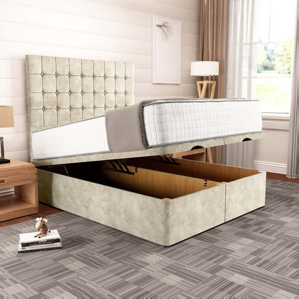 Kingston Ottoman Divan Bed - Almond Coniston