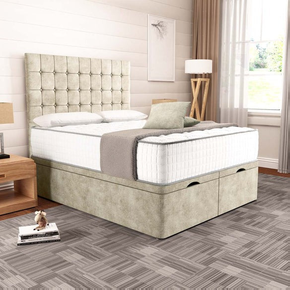 Kingston Ottoman Divan Bed - Almond Coniston