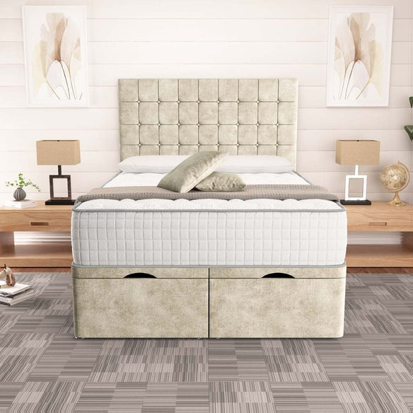 Kingston Ottoman Divan Bed - Almond Coniston