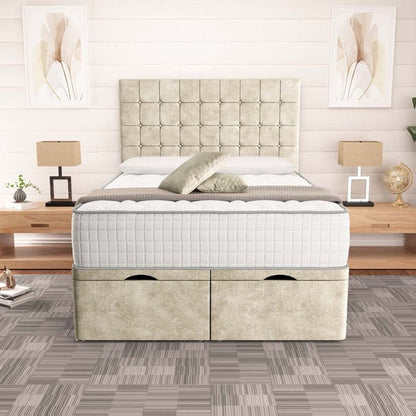 Kingston Ottoman Divan Bed - Almond Coniston