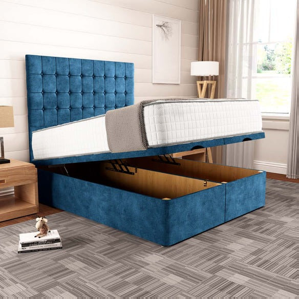 Kingston Ottoman Divan Bed - Blue Coniston