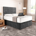 Kingston Ottoman Divan Bed - Charcoal Coniston