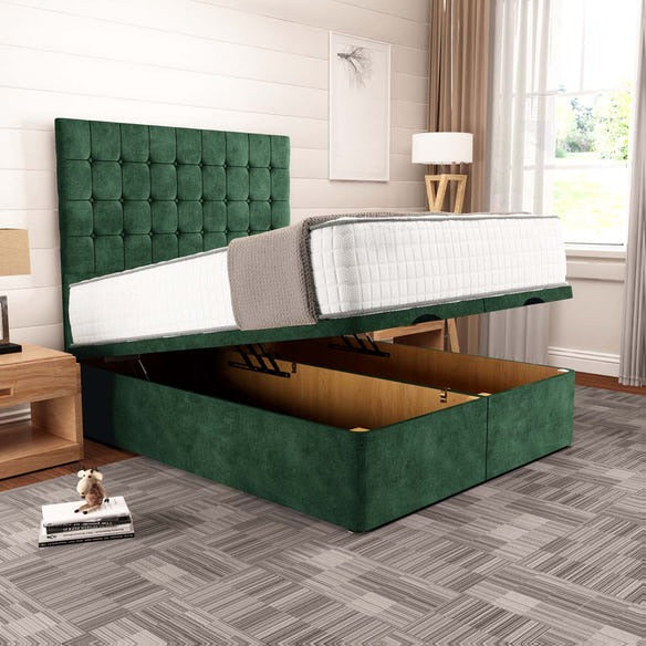 Kingston Ottoman Divan Bed - Emerald Coniston