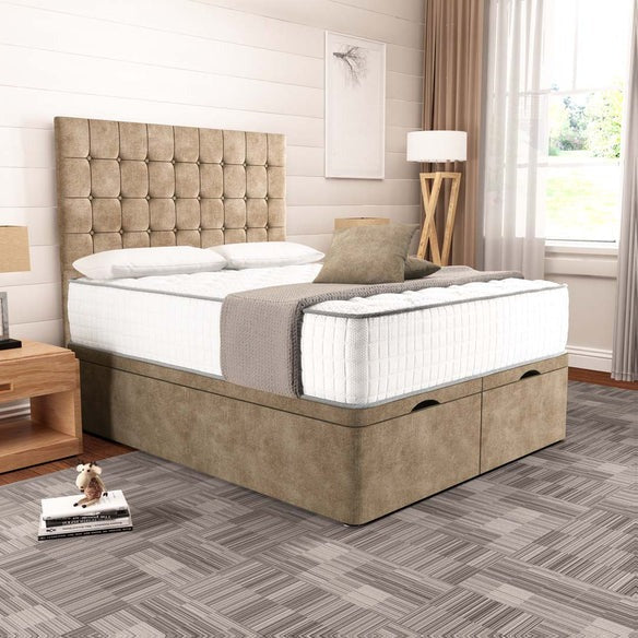Kingston Ottoman Divan Bed - Mink Coniston