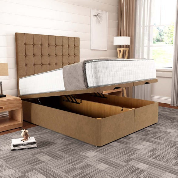 Kingston Ottoman Divan Bed - Mink Naples