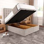 Kingston Ottoman Divan Bed - Seal Grey Naples
