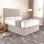 Kingston Ottoman Divan Bed - Seal Grey Naples