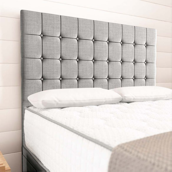 Kingston Ottoman Divan Bed - Silver Linoso
