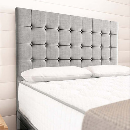 Kingston Ottoman Divan Bed - Silver Linoso