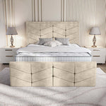 Lancaster Upholstered Bed - Almond Coniston