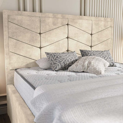 Lancaster Upholstered Bed - Almond Coniston