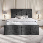 Lancaster Upholstered Bed - Charcoal Coniston