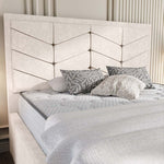 Lancaster Upholstered Bed - Cream Naples