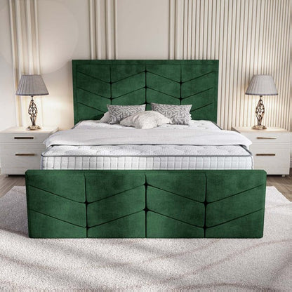 Lancaster Upholstered Bed - Emerald Coniston