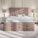 Lancaster Upholstered Bed - Mauve Naples