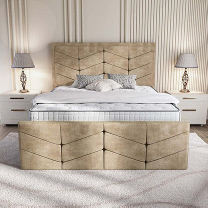 Lancaster Upholstered Bed - Mink Coniston