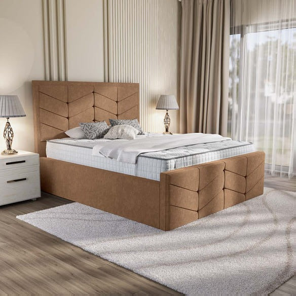 Lancaster Upholstered Bed - Mink Naples