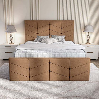 Lancaster Upholstered Bed - Mink Naples
