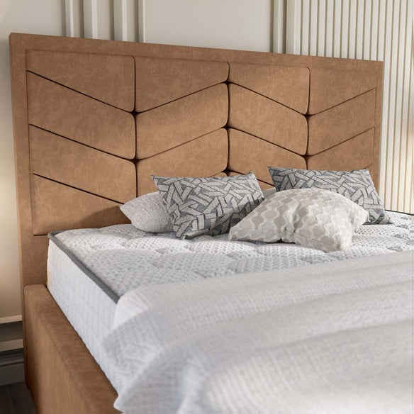 Lancaster Upholstered Bed - Mink Naples