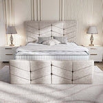 Lancaster Upholstered Bed - Seal Grey Naples