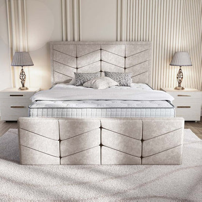 Lancaster Upholstered Bed - Seal Grey Naples