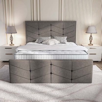 Lancaster Upholstered Bed - Slate Grey Naples