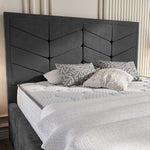 Lancaster Upholstered Bed - Steel Plush Velvet