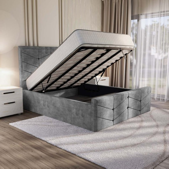 Lancaster Upholstered Ottoman Bed - Armour Coniston