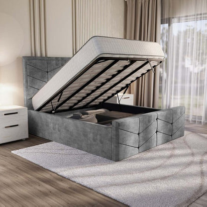 Lancaster Upholstered Ottoman Bed - Armour Coniston