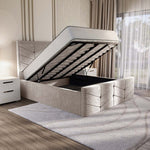 Lancaster Upholstered Ottoman Bed - Seal Grey Naples