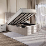 Lancaster Upholstered Ottoman Bed - Seal Grey Naples