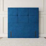 Lima Floor Standing Headboard - Blue Plush Velvet