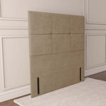 Lima Floor Standing Headboard - Mink Plush Velvet