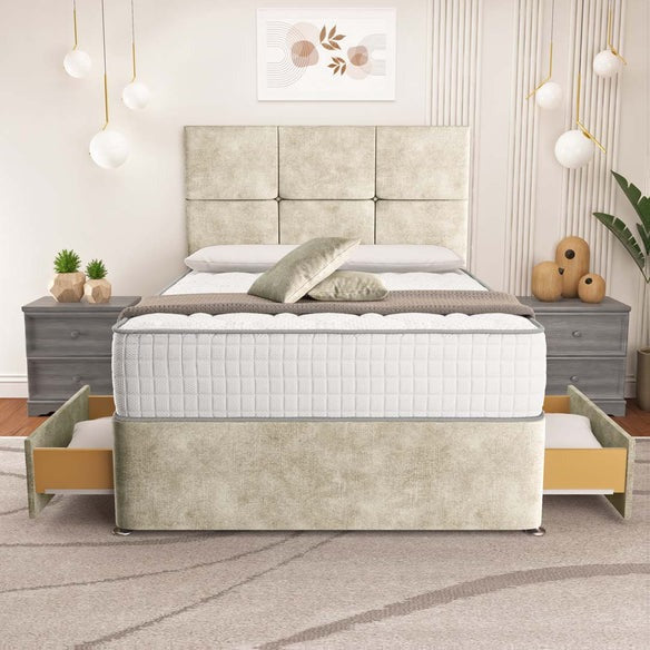 Lima Divan Bed - Almond Coniston