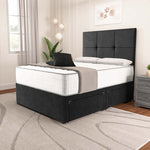 Lima Divan Bed - Black Naples