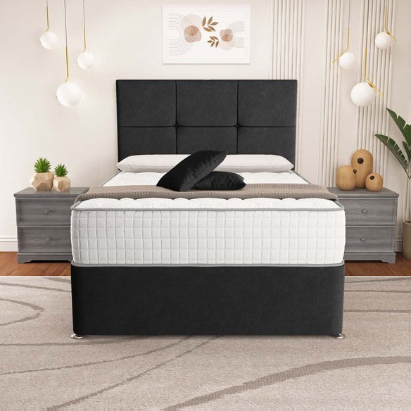 Lima Divan Bed - Black Naples