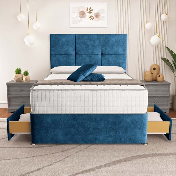 Lima Divan Bed - Blue Coniston