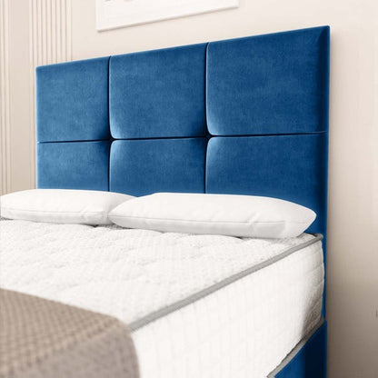 Lima Divan Bed - Blue Plush Velvet