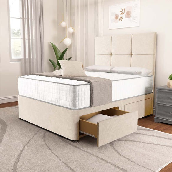 Lima Divan Bed - Cream Naples
