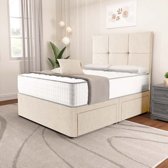 Lima Divan Bed - Cream Naples