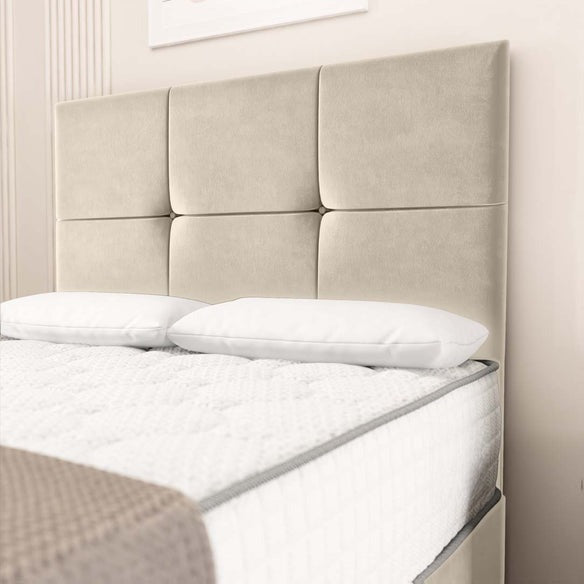 Lima Divan Bed - Cream Plush Velvet