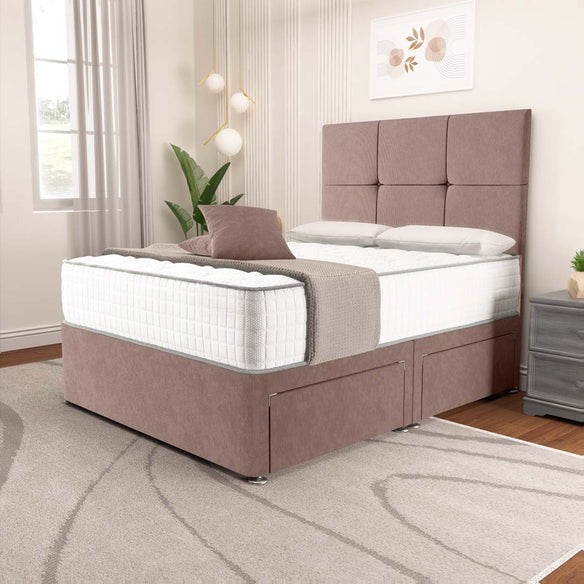 Lima Divan Bed - Mauve Naples
