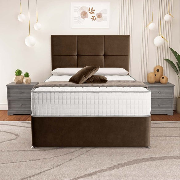 Lima Divan Bed - Mocca Plush Velvet