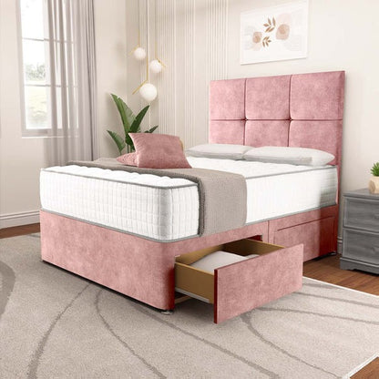 Lima Divan Bed - Pink Coniston
