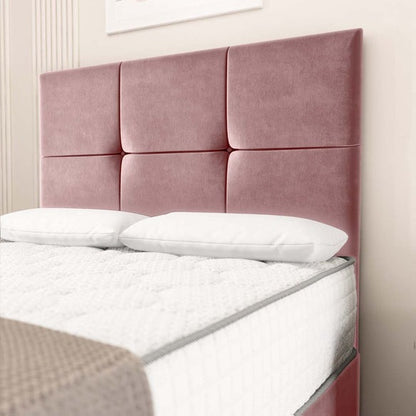 Lima Divan Bed - Pink Plush Velvet