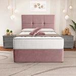 Lima Divan Bed - Pink Plush Velvet