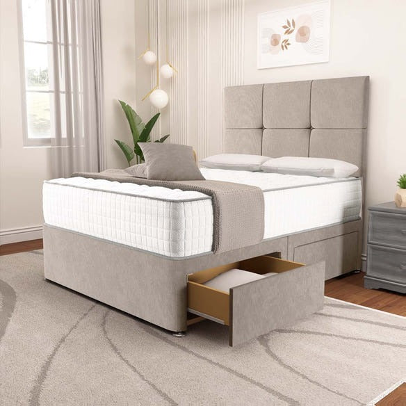 Lima Divan Bed - Seal Grey Naples