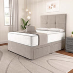 Lima Divan Bed - Seal Grey Naples