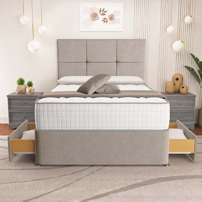 Lima Divan Bed - Seal Grey Naples